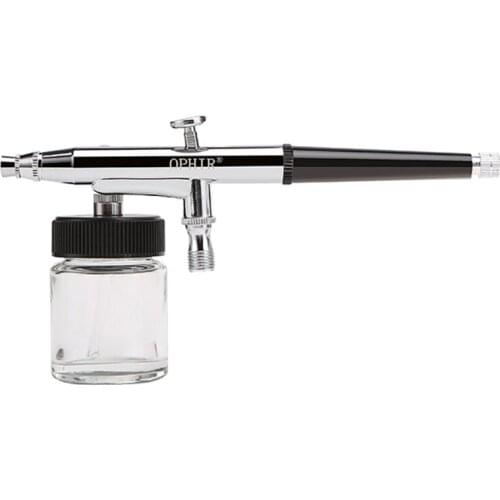 OPHIR Pro Dual-Action Airbrush Set 0.3mm Air Brush Painting for Craft Art Model Hobby Paint Tanning/Makeup Spray Gun _AC005
