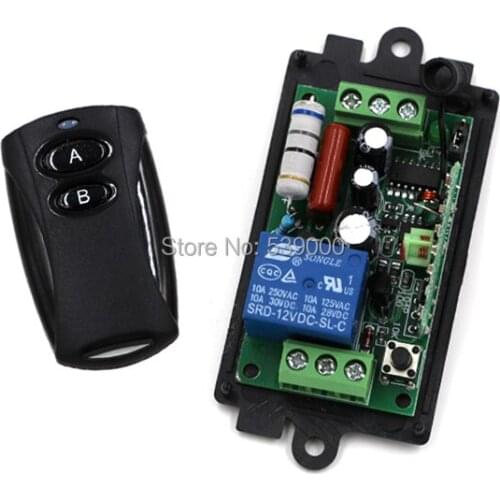 AC110V 220V 1CH RF Wireless Switch Remote Control Switch system 220V 10A relays remote control supply