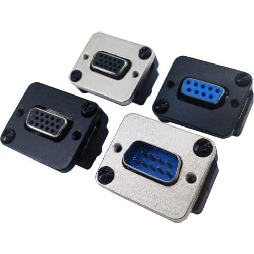 DB15 Female to Female connector VGA socket panel install