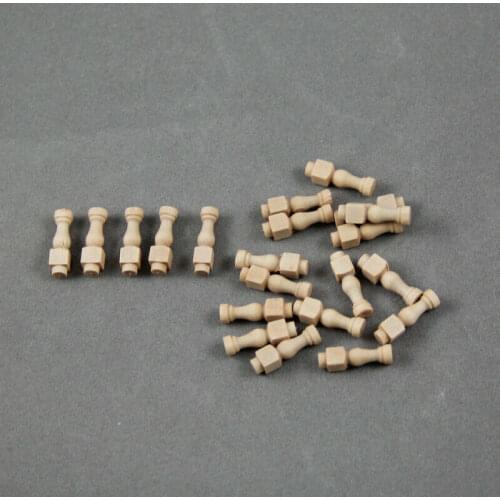 Wooden balustrade Column 1/50 15*4.5mm Model Boat fittings -20 pcs/packet