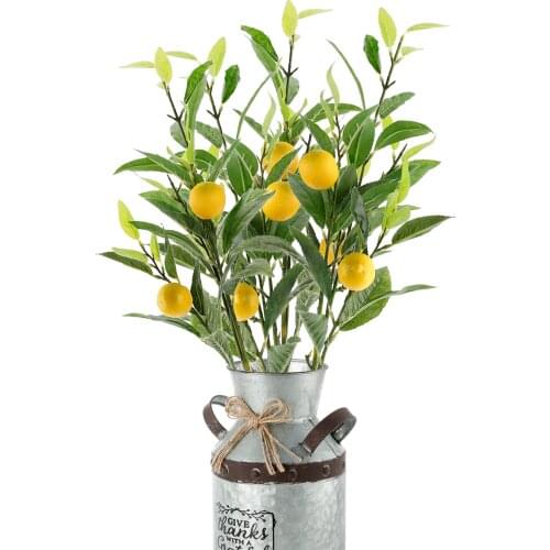 Artificial Lemon Potted Tree Bonsai Accessories For Home Arrangement LemonTree Party Simulation Decor Wedding Branch