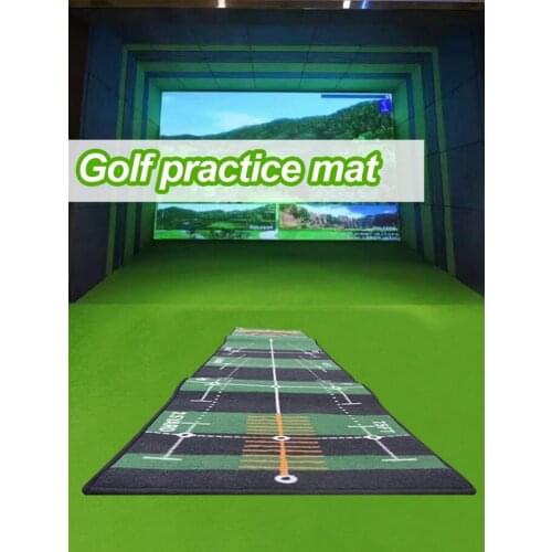 Golf Practice Grass Mat Indoor Training Hitting Pad Backyard Outdoor Office Golf Exerciser Machine Washable