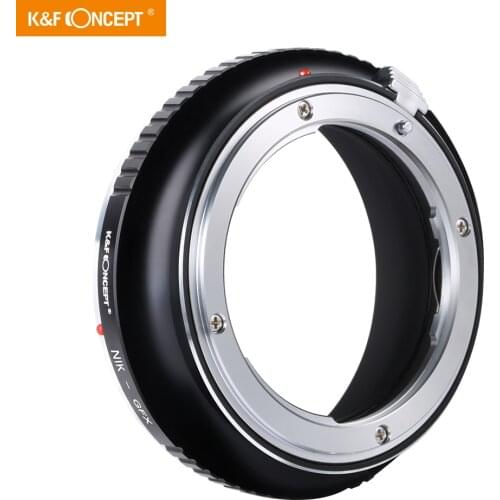 K&F Concept Camera Lens Mount Adapter for Nikon AI AI-S F Series Mount Lens to Fuji GFX Series Camera Body