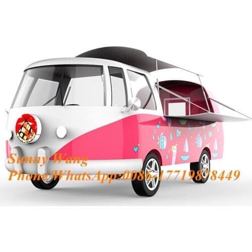 Customized dining car Ice Cream Food Vending Cart Mobile fast Food Cart hot dog food truck For Sale