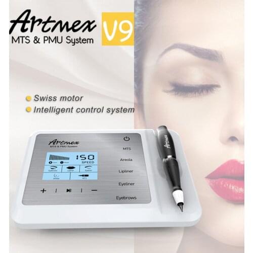 NEW Eyebrow Make Up Kits For Lips/ Rotary Motor Tattoo Machine Kit Permanent Makeup Tattoo Machine Pen Micropigmentation Device