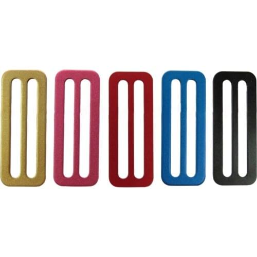 Durable Aluminum 50mm Scuba Diving Jacket Vest Side Buckle Weight Belt Slide Keeper D Ring Webbing Harness Belt Retainer