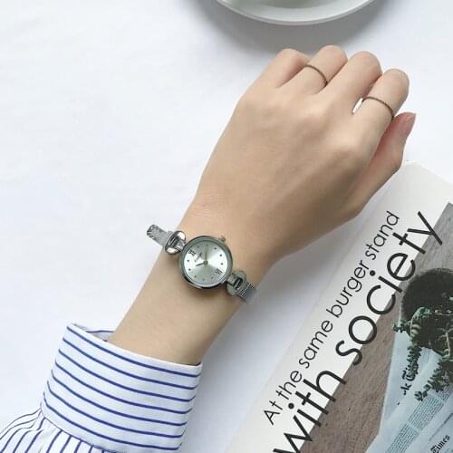 Simple Silver Women Fashion Watches Elegant Small Ladies Bracelet Wrist Watch 2019 Casual Woman Quartz Clock Bayan Kol Saati