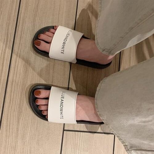 Lisapie Women Summer Slippers 2021 Fashion lide Sandals Beach Breathable Flip Flops Thick Soled Ladies Open Toes Bathe Shoes