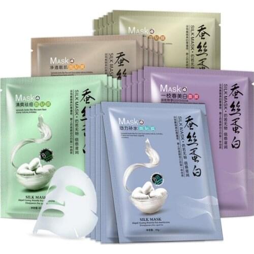 Moisturizing Oil Controlling Activating Skin Hydrating Skin Whitening Silk Mask Refreshing And Acne Removal Mask Face Care TSLM1