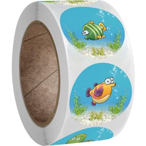 50-500pcs Teacher Reward Sticker Fun Motivation Cat Dog Stickerfor School Teacher Student Stationery Stickers Kids