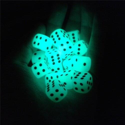 10pcs/lots standard Luminous Digital Dices Game Toy Club Bar Drinking Gambling Recreating Amusing Tools dice 14mm