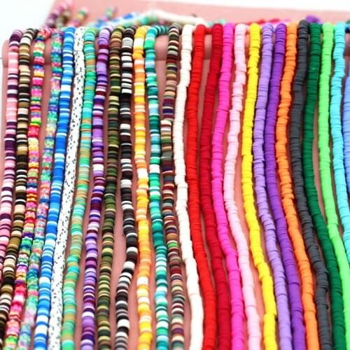 330pcs Round Flat Polymer 6m Handmade Soft Pottery Beaded Gasket Sheet Beads Diy Jewelry Accessories Wedding Party Decoration