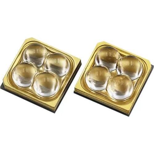 5pcs 4W LED 6565 chip UVC270-280nm high power light bead 100-130mw AIN Ceramic substrate Quartz glass len 30degree free shipping