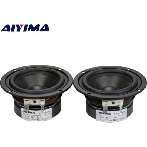 AIYIMA 2Pcs 3Inch Audio Portable Speakers Stereo Full Range 4Ohm 15W Hifi Loudspeaker DIY For Computer Speaker Home Theater