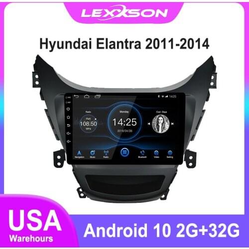 DSP Android 10.1 Car Radio Multimedia RDS GPS Navi Mirror Link IPS Screen 2G+16G Stereo for Hyundai Elantra 2011 2012 2013 2014