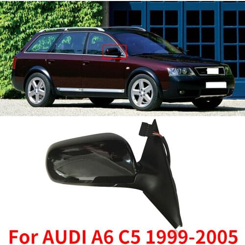 CAPQX 5/11Wire For AUDI A6 C5 1999-2005 Outside Rearview Mirror Side Rear View Mirror assembly