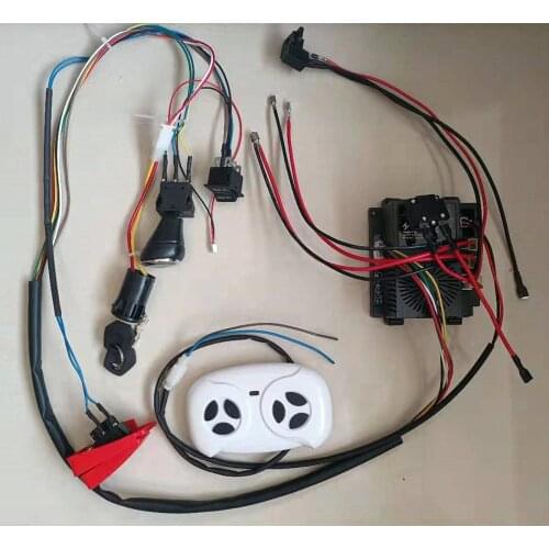 Children Electric Car High-Power DIY Upgrade Kit,24V Speed Controller And 2.4G Bluetooth Remote Harness With Switches
