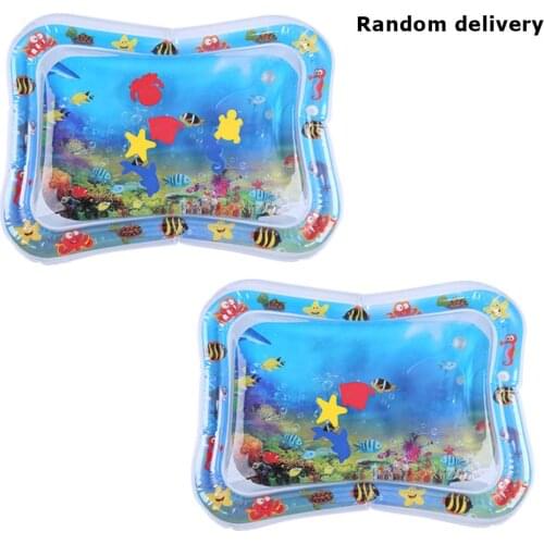 Baby Kids Water Play Mat Inflatable Infant Tummy Time Playmat Toddler for Baby Fun Activity Play Center Baby Toddler Toys