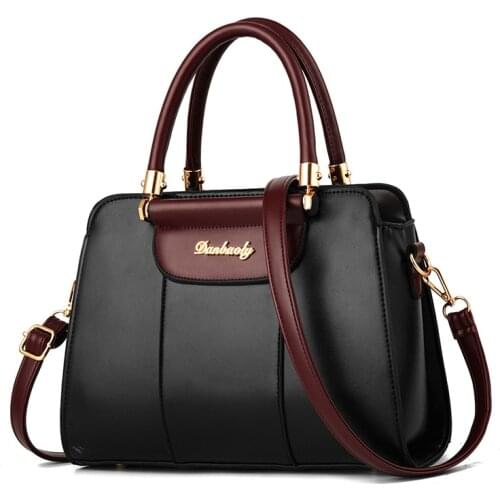European and American fashion new ladies big bag Large capacity simple shoulder bag handbag crossbody bag mangxu 28X12X21cm