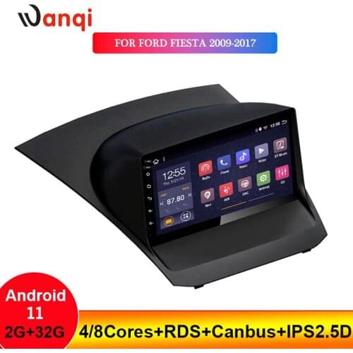 Hot sale IPS 2.5D 9 inch HD Touch Screen Android 8.1 Car Player for Ford Fiesta 2009-2017 Multimedia Navigation Car Radio NO DVD