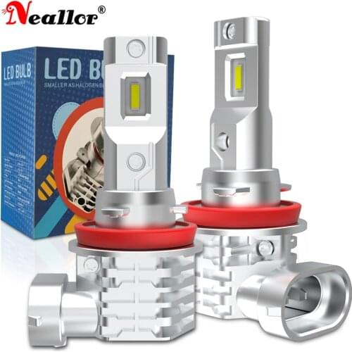 H11 H8 H9 HB3 9005 HB4 9006 H4 LED Pairs Fog Light Auto Bulbs On Cars Fanless For Vw Golf 7 Mk5 Mk2 Ford Focus 2 3 Mk3 Mk2 Mk1