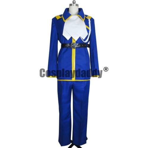 Kyou Kara Maou Wolfram von Bielefeld Blue Halloween Uniform Suit Set Cosplay Costume J001
