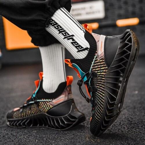 Summer New Blade Running Shoes For Men Breathable Sneakers Fashion Antiskid Damping Shoes Outdoor Wear-resistant Jogging Shoes