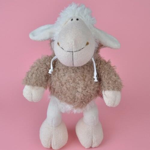 25-45cm Animal Brown Cloth Sheep Alpaca Plush Toys Soft Plush Alpacasso Dolls Stuffed Children Birthday Gift Xmas Gifts