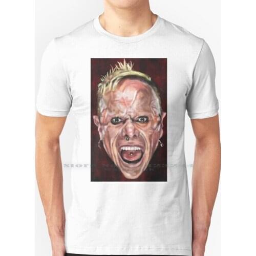 Firestarter T Shirt 100% Pure Cotton Keith Fllint The Prodigy Firestarter Music Electronic Punk Fine Art