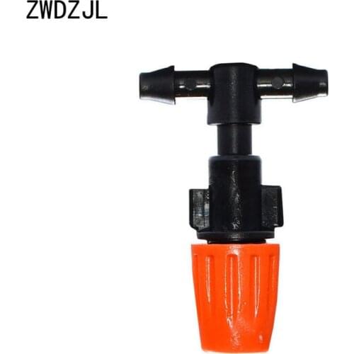 Irrigation Drippers Adjustable Atomizing nozzle Sprinkler water mist sprinkler Automatic Watering Drip System adapter 10pcs