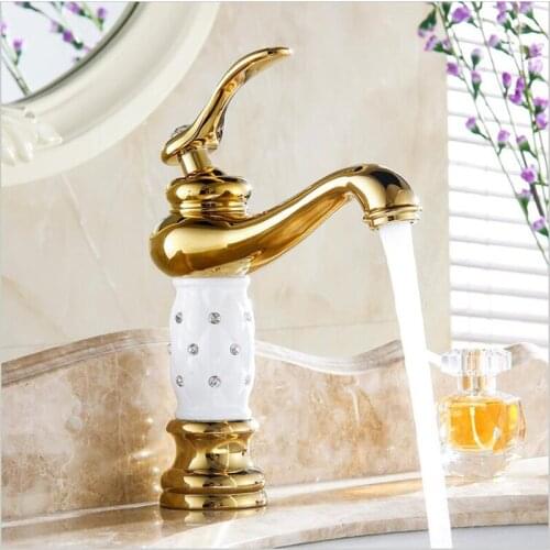 Vidric Luxury Ceramics Chrome Creative Design Bathroom Basin Sink Faucet Deck Mounted Hot and Cold Water Mixer Taps