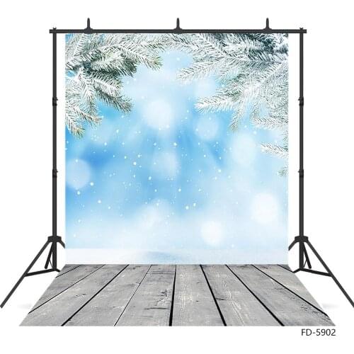Snow Pine Flare Bokeh Photography Backdrop Vinyl Background for Baby Children Toy Pets Portrait Christmas Photocall Fond Photo