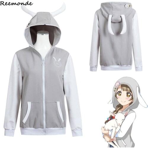 Love Live Hoodies Sweatshirts Anime LoveLive Cosplay Costumes Minami Kotori Rin Hooded Coat Yazawa Nico Uniform Women Girls Top