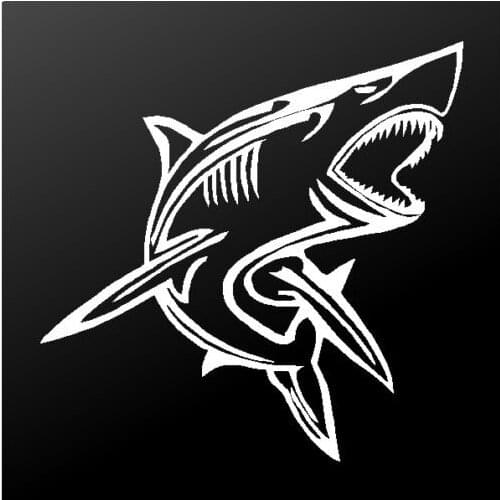 Tribal Shark Vinyl Decal Car Truck Window Surfboard Boat Sticker Sticker Vinyl Decals car window decal