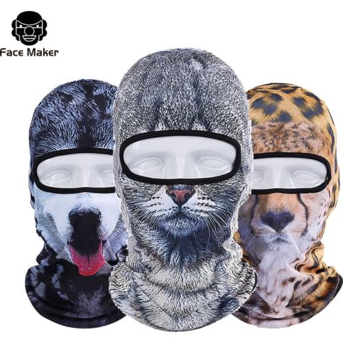 Animal Balaclava Tactical Motorcycle Face Mask Motorbike Wargame Face Shield Hunting Helmet Cap Military Riding mask Headgear