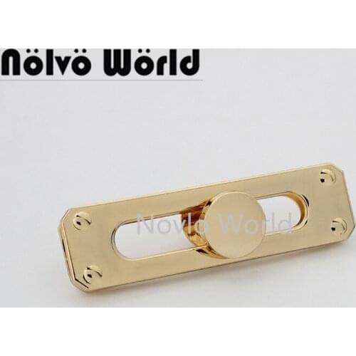 10-50pcs 65*18mm gold rectangle shape bag hanger for diy ladys luxury bags purse strap handles connector bag accessories