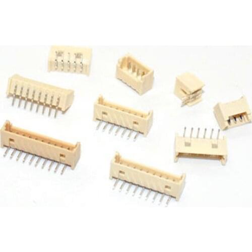 1000pcs Micro JST 1.25mm 1.25 2/3/4/5/6P Pin Right Angle Socket Connector Pin Header