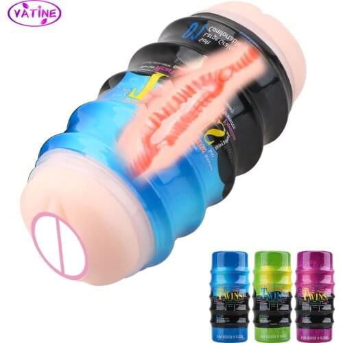 2 in 1 Real Vagina Pussy Anal Male Masturbator Cup Sex Toys For Men Penis Massager Silicone Machine Adult Sextoys Erotic Shop