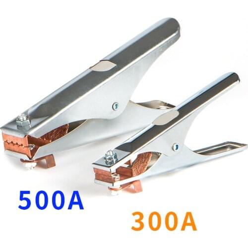 300/500A A Shape Electroplated Ground Clamp Copper Welding Earth Clip for Manual Welder US Type for manual welder