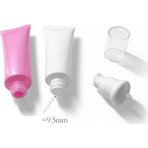 50ml Hot Sale Squeeze Tube Refillable Pump Bottle Emulsion Cream Soft Hose Lotion Cosmetic Containers Sample 50pcs/lot Empty
