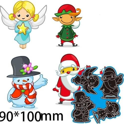 90*100mm Christmas Fairy Cutting DIES Stencil DIY Scrapbook Embossing Card Craft Template Paper Photo Album