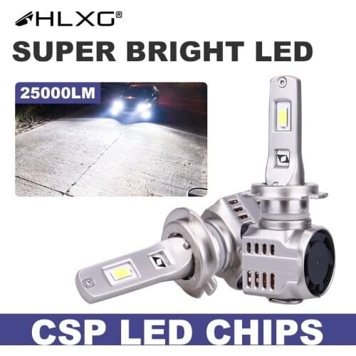 9005 9006 Canbus H7 led h4 CSP 6500K HB3 HB4 auto Bulb headlight 25000LM лампы для передних фар H8 H9 H11 H16JP car light HLXG