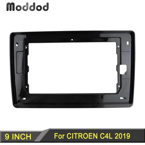 Double Din Car Radio Fascias Fit for CITROEN C4L 2019 10.1 inch GPS Audio Dash Refitting Installation Trim kit Stereo Panel