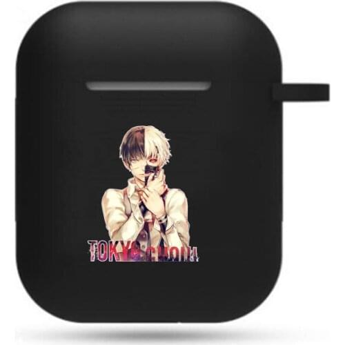 Japan anime Tokyo Ghoul Earphone Case For Apple AirPods 2 1 Soft Silicone wireless Bluetooth Accessories Earphone Case
