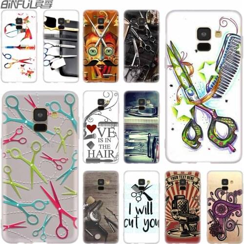 Cover Silicone Case For Samsung Galaxy A42 A52 A72 A32 A12 A71 A51 A70 A50 A20 A30 A20S A21S A50S A6 A7 A8 2018 Stylist Scissors