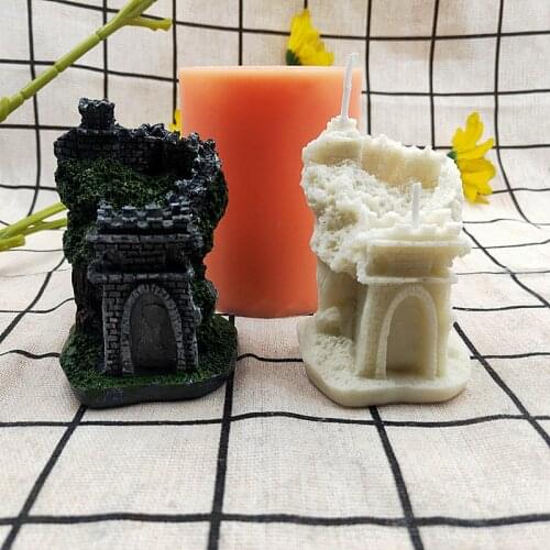 Candle Mold for Mini Chinese Great Wall Famous Landscape Architecture DIY Tools