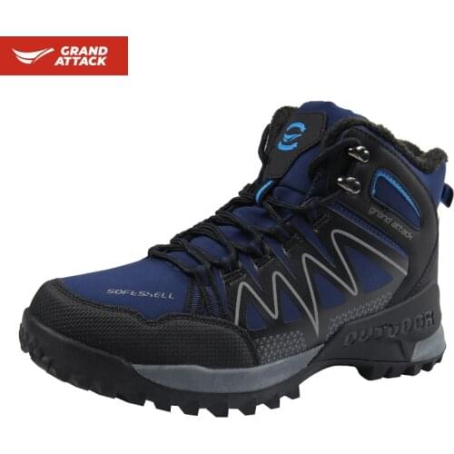 Outdoor Soft Shell Ankle Lace up Boots Hiking Trekking Backpacking Camping Fishing Hunting