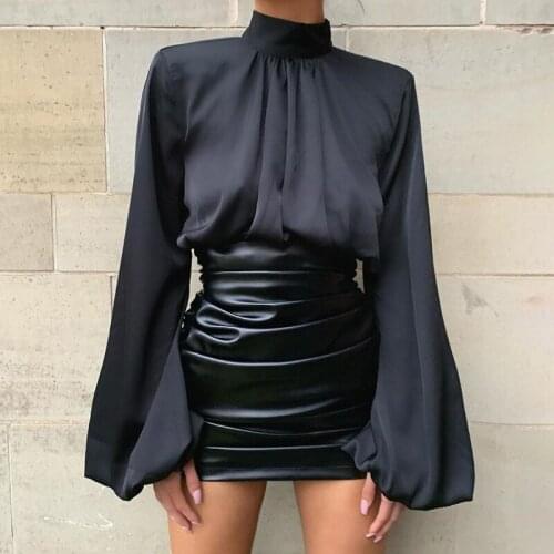 IEGXFASHION Womens Black Shirts