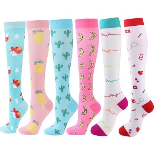 New Compression Socks Men Women Graduated Athletic Nursing Crossfit Compression Socks Fit Running Flight Travel Outdoor Hiking