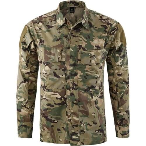 Fashion Military Tactical Long Sleeve Shirt Spring Autumn Men Slim Fit Casual Top Shirt High Quality Army Uniform Brand Clothing